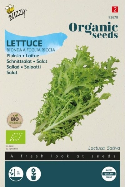 BIO semená,  listový šalát semená, bio šalát, semená bio šalátu, Bionda a foglia riccia,