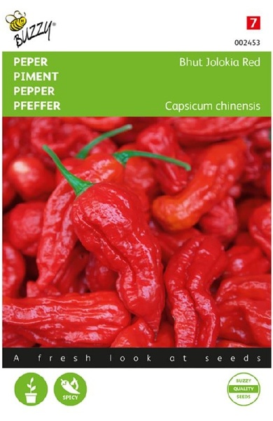 Paprika pálivá Bhut Jolokia Red cca 10 semien