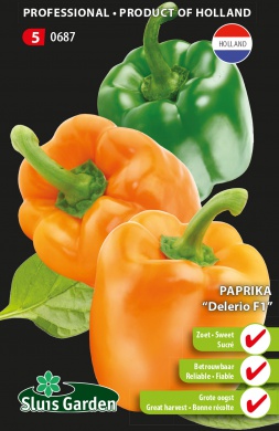 Paprika sladká Delerio F1 cca. 10 semien