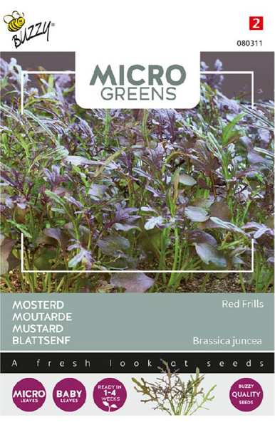 Horčica Red Frills na microgreens cca 1 g