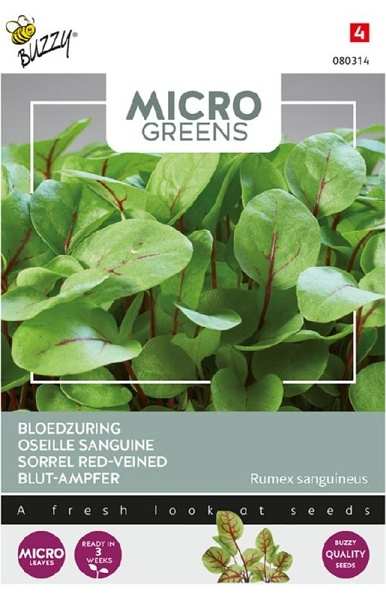 Šťavel s červenými žilkami na microgreens cca 0,5 g