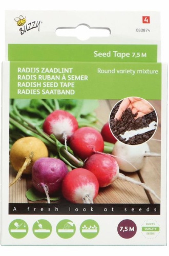 Reďkovka (reďkev) zmes farebná výsevný pásik cca 7,5 m