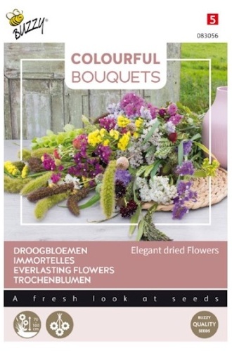 Zmes kvetov Elegantné sušené kvety cca 5 g semien