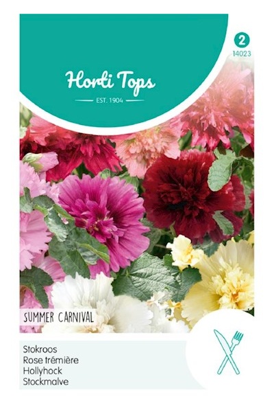 Alcea rosea Alcea rosea (Topoľovka, Ibiš ružový) Summer Carnival 0,5 g