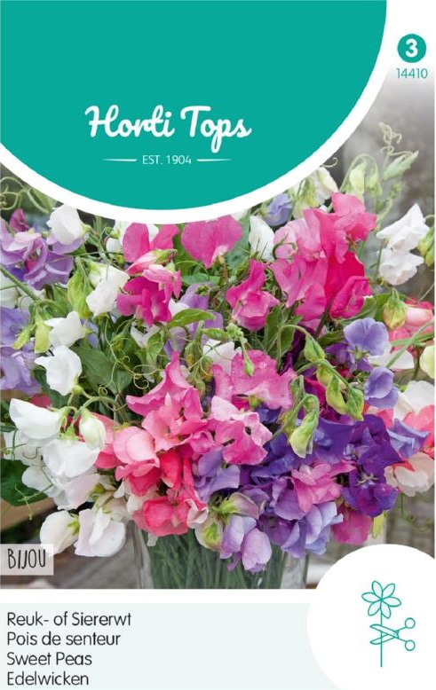 Lathyrus odoratus, Hrachor voňavý nízky  Bijou zmes cca 5 g semien