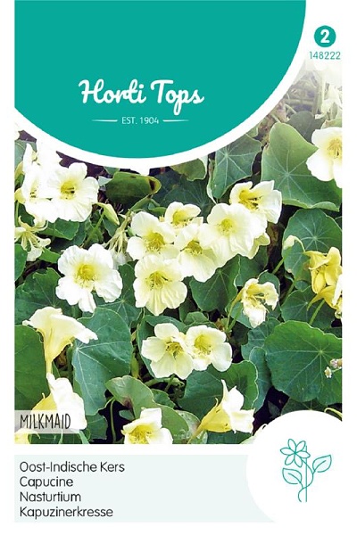 Tropaeolum majus Milkmaid Kapucínka, Nasturtium cca. 3g