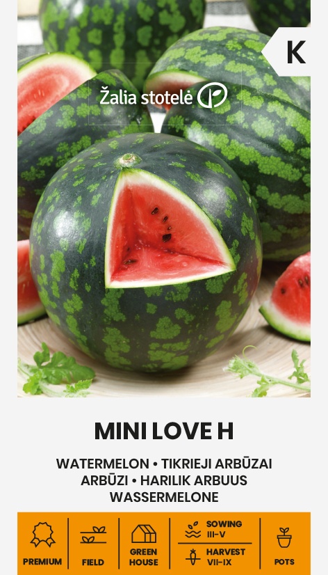 Dyňa (melón vodný) Mini Love F1, cca 5 semien