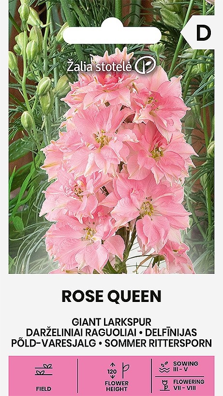Delphinium consolida Rose Queen, cca 1 g