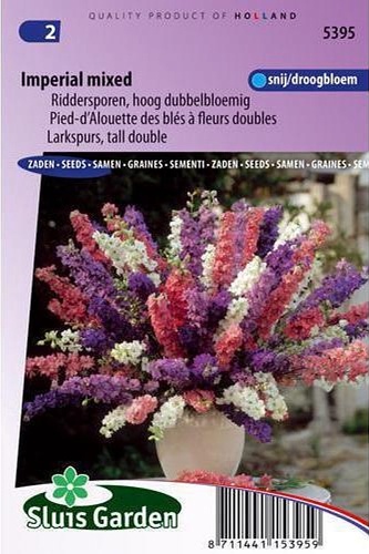 Delphinium consolida (Ostrôžka poľná) Imperial mix 0,6 g cca 270 semien