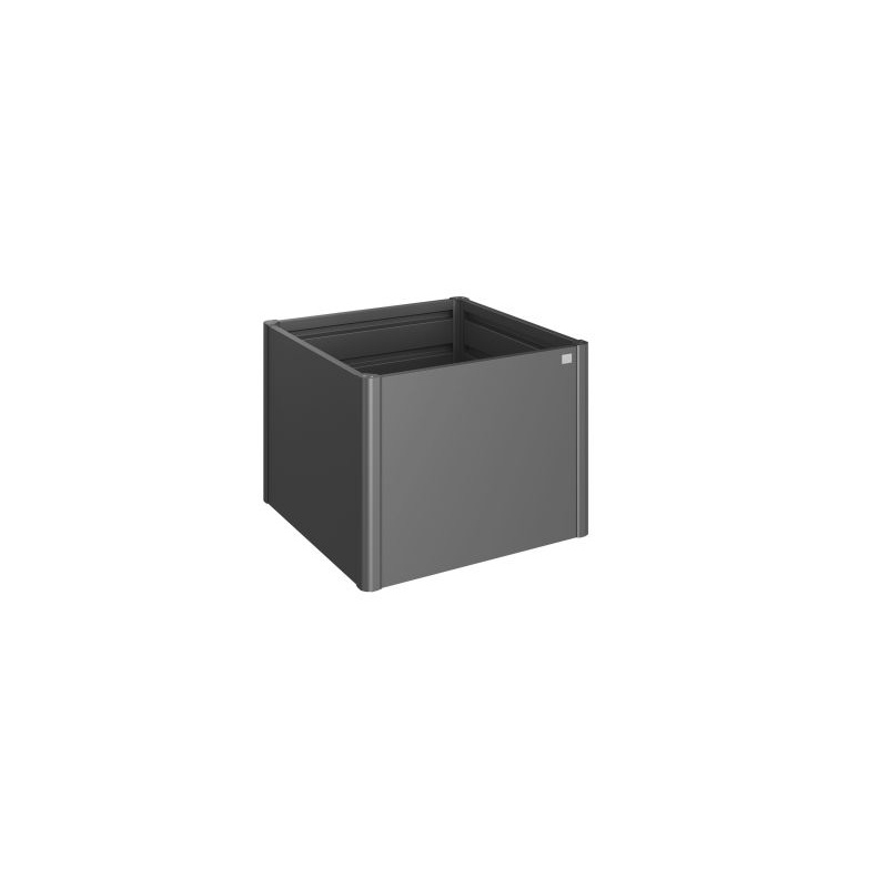Biohort vyvýšený kvetináč tmavo sivá metalíza 102x102x77