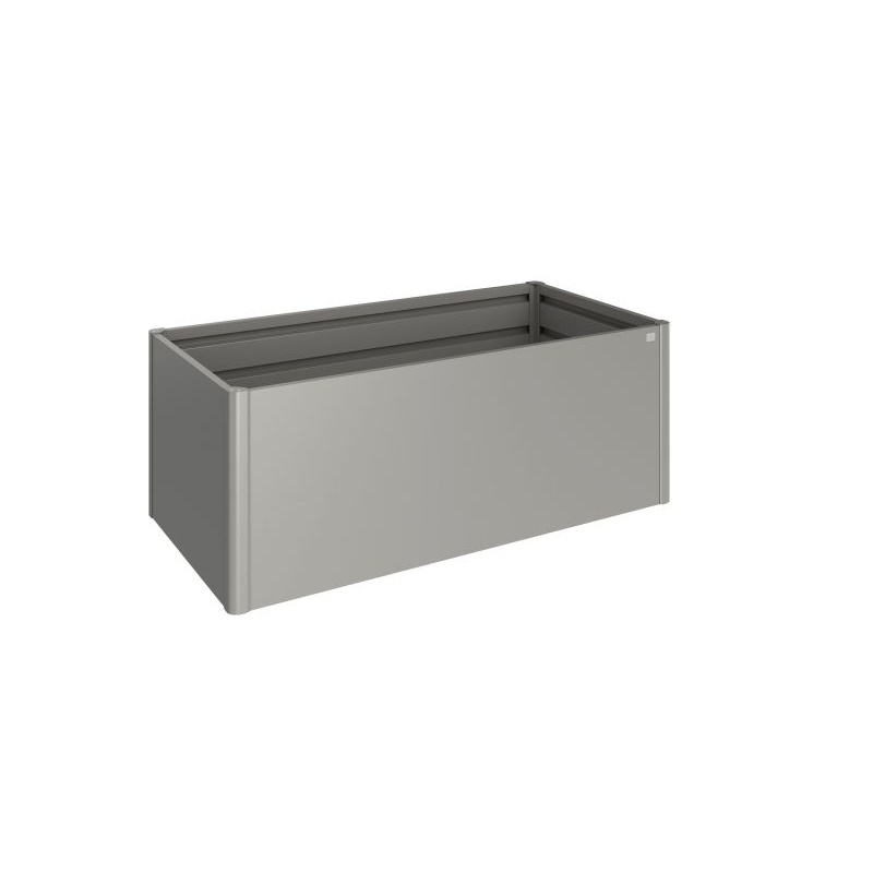 Biohort vyvýšený kvetináč kremeňovo sivá metalíza 201x102x77