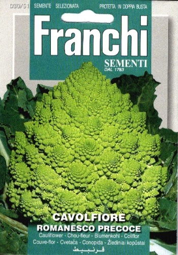 Karfiol špicatý Romanesco Precoce 30/51 cca 4 g