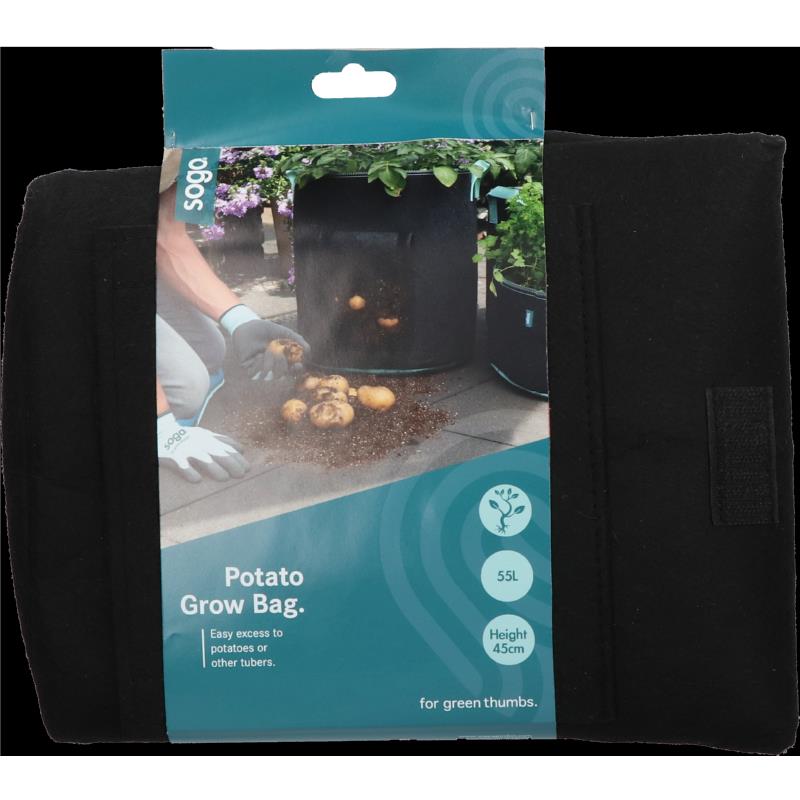 Plstená nádoba na pestovanie zemiakov s okienkom 55 l