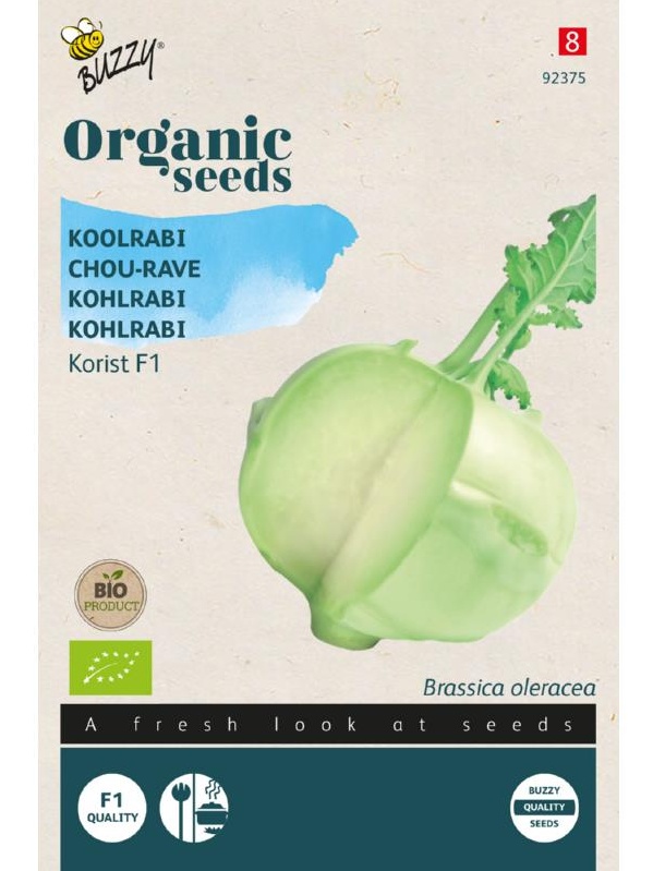 Kaleráb biely Korist F1 BIO cca 20 semien