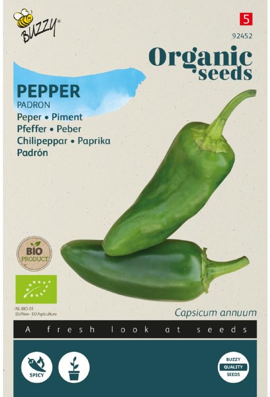 BIO semená, paprika sladká, paprika Padron, semená papriky, bio paprika,