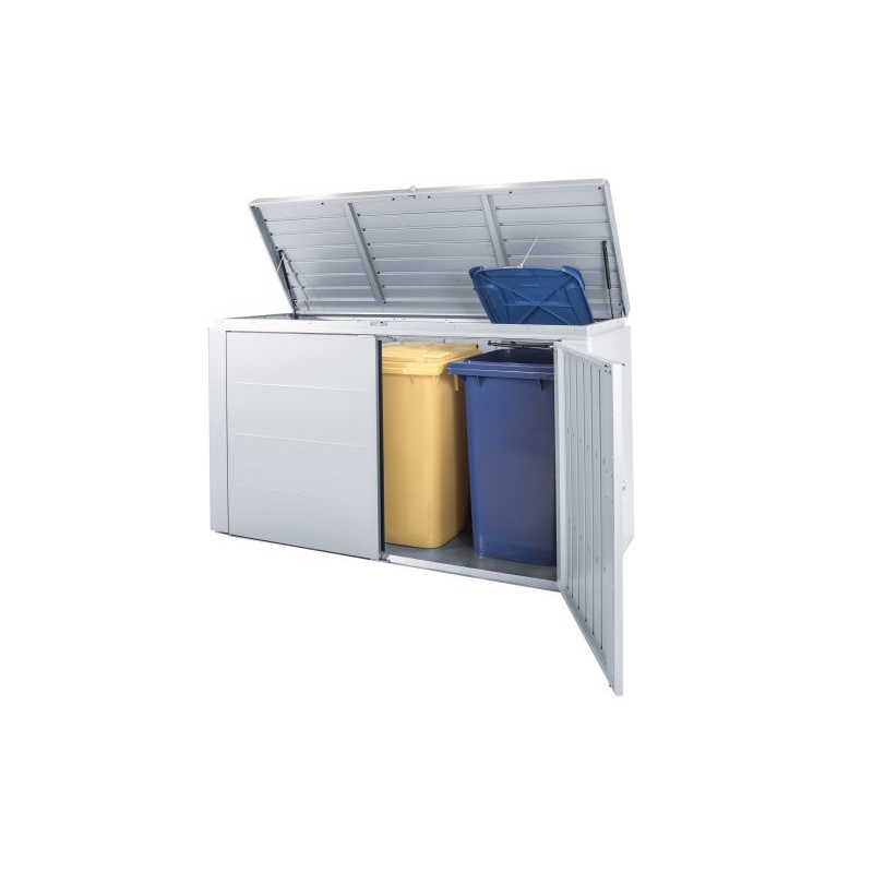 Biohort úložný box HighBoard strieborný metalický 200x84x127