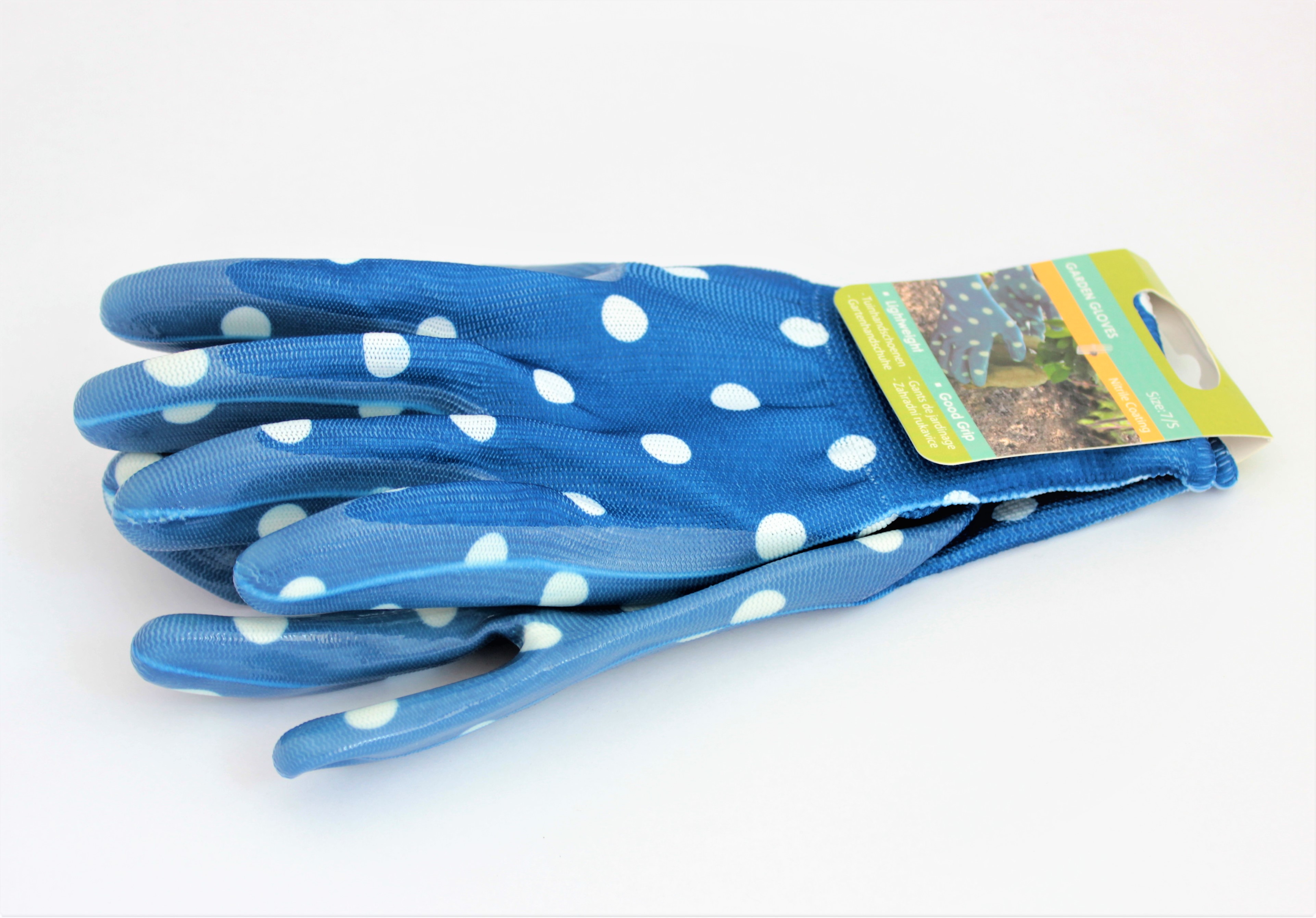 Záhradné rukavice modré