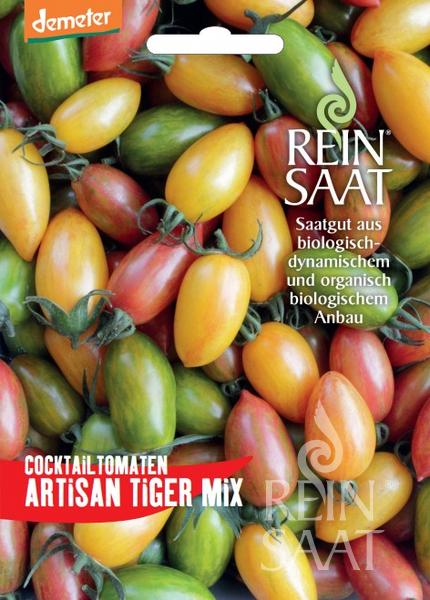 Rajčiak indeterminantný Artisan Tiger Mix BIO, cca 15 semien