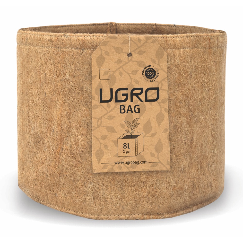 prirodny kvetinac, dizajnovy kvetinac, vrecko na kvety, vrecko na rastliny, jutovy kvetinac, kochlik, pestovatelske vrecko