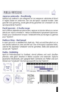 semená perilly fialovej