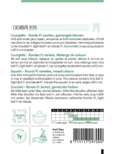 cuketa, semená, guľatá cuketa, Eight Ball, Sun Ball, Geode