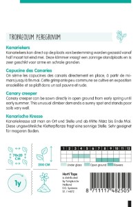 Kapucínka stahovavá, kanárska Tropaeolum peregrinum