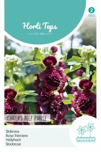 Topolovka Alcea rosea Chaters Deep Purple cca 0,25 g semien