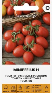Balenie semien trpasličej balkónovej paradajky Minipeelus H na pestovanie v kvetináči